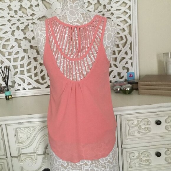 Naked Zebra Sleeveless Pink Tank Top blouse flowy - Picture 6 of 7